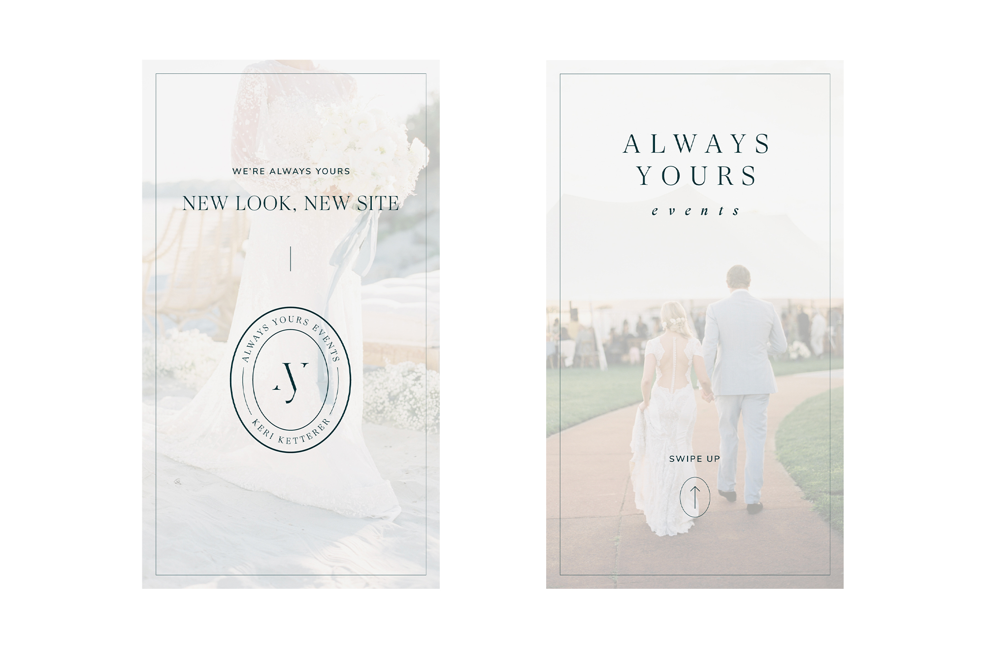 Always Yours Events Branding Website Design For Creatives Wedding 